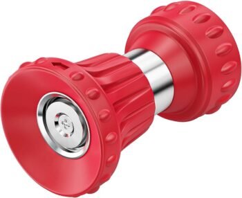 FANHAO Fireman Style Garden Hose Nozzle, Heavy Duty Fire Water Nozzle