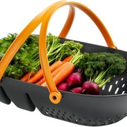 Fiskars Garden Harvest Basket - Container for Gardening and Harvesting with Tool Caddy