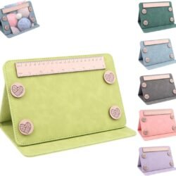 Cowenhey Pattern Holder, Knitting Chart Holder, Accessories Knitting Pattern Holder Foldable Knitting Chart Keeper with Ruler for for Fixed Crochet Pattern on Knitting Pattern Holder